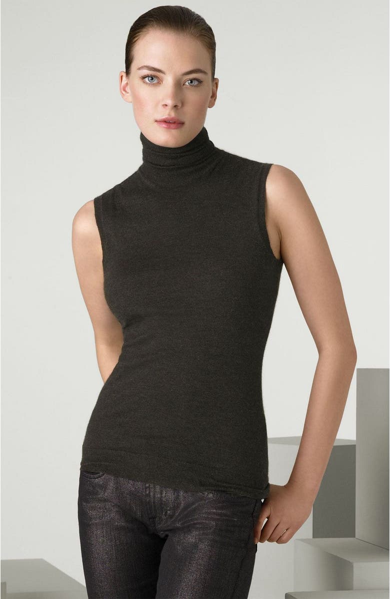 Ralph Lauren Black Label Sleeveless Turtleneck, Main, color, 