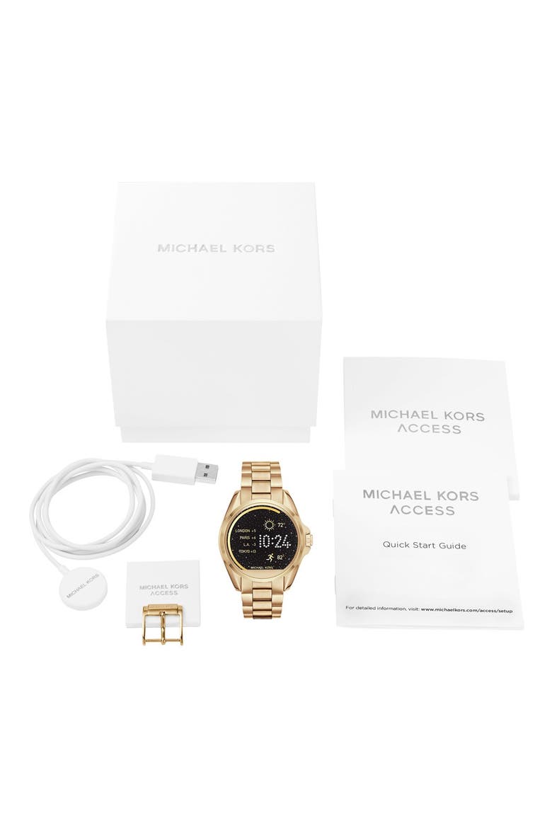 MICHAEL Michael Kors Bradshaw Access Bracelet Smart Watch, 45mm, Alternate, color, GOLD