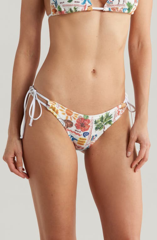 Cleonie Brook Side Tie Bikini Bottoms In Tropicana