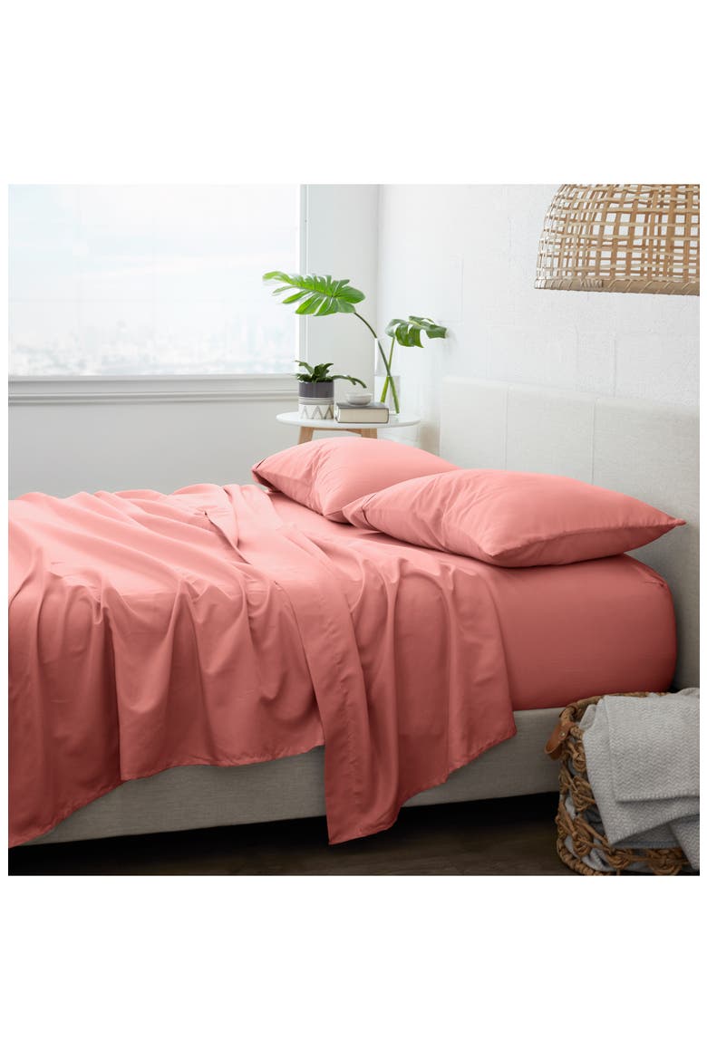 Solid Sheet 4-Piece Set, Main, color, CLAY