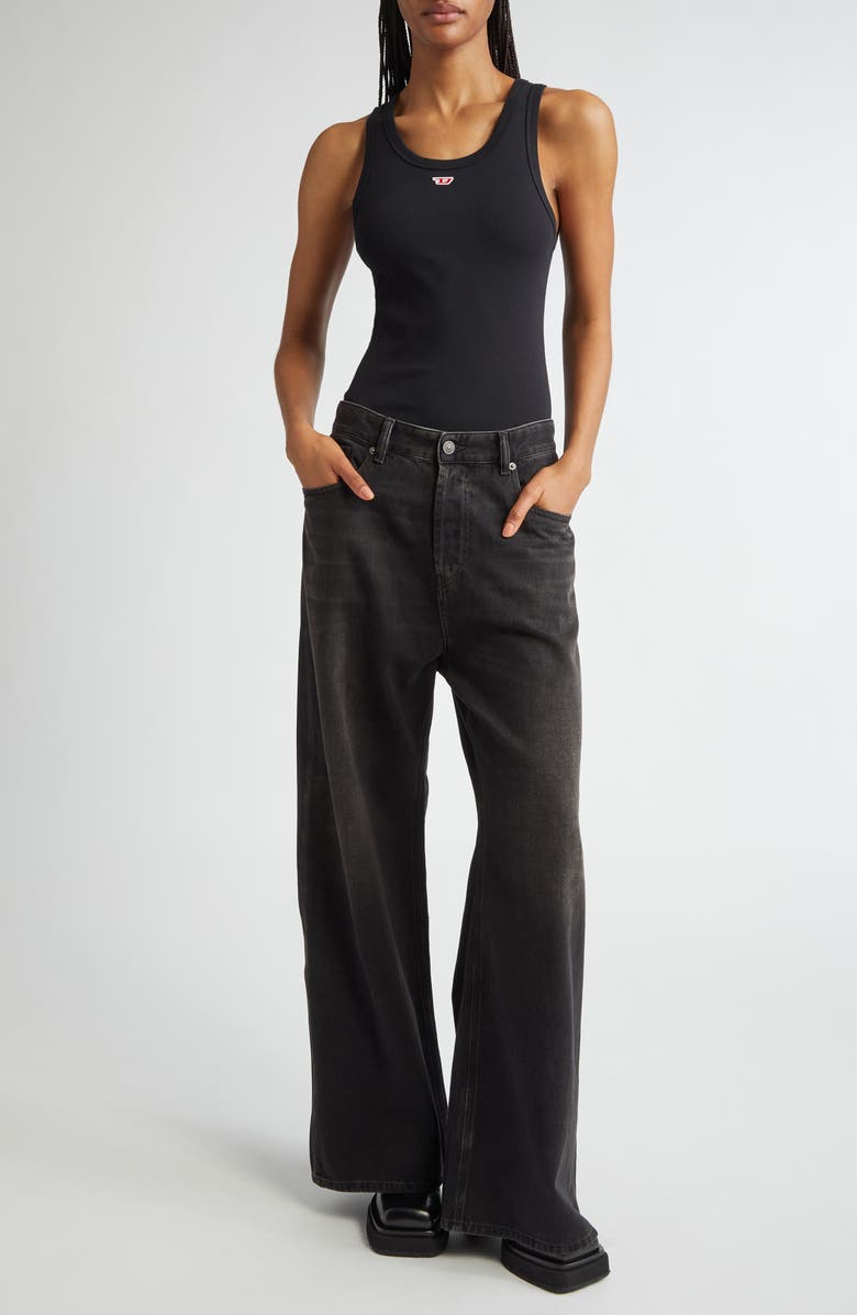 DIESEL<sup>®</sup> T-Anky-D Slim Fit Rib Tank, Alternate, color, Black