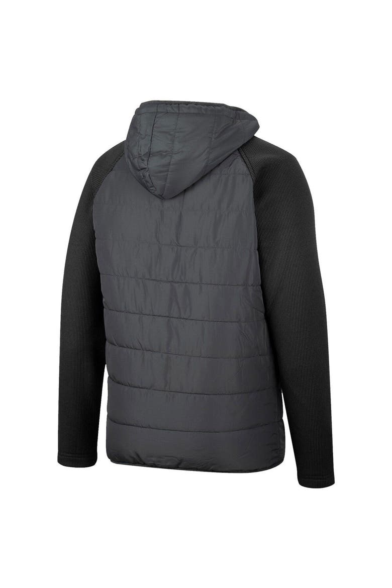 Men's Colosseum Charcoal/Black Colorado Buffaloes Good On You Raglan Full-Zip Jacket, Alternate, color, Charcoal
