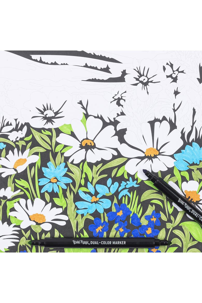 Marker Color by Number Kit Mountain Landscapes, Alternate, color, Multicolored