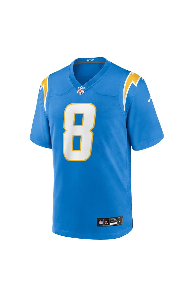 Nike Men's Nike Omarion Hampton Powder Blue Los Angeles Chargers 2025 NFL Draft First Round Pick Game Jersey, Alternate, color, Powder Blue