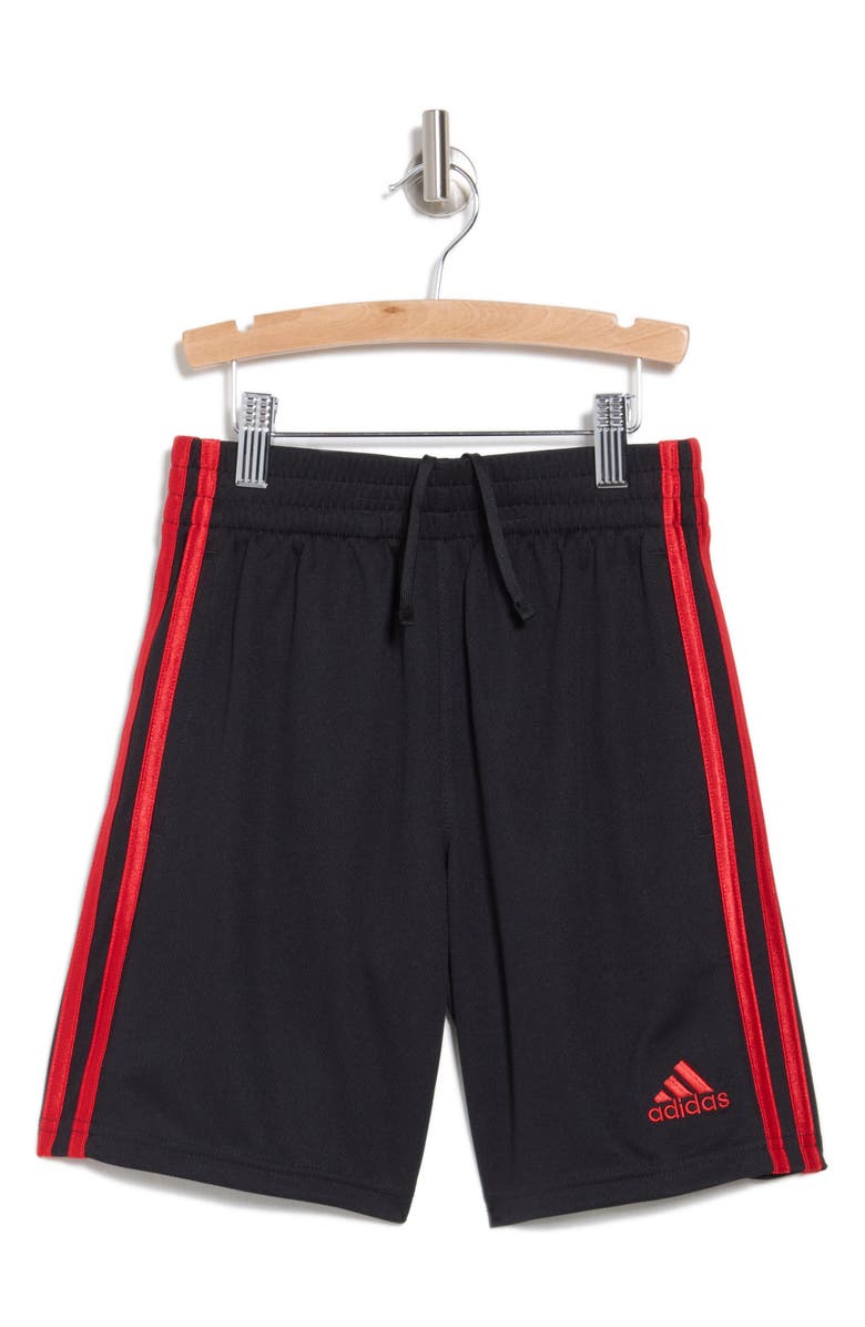 adidas Kids' Classic 3-Stripes Mesh Athletic Shorts, Main, color, 