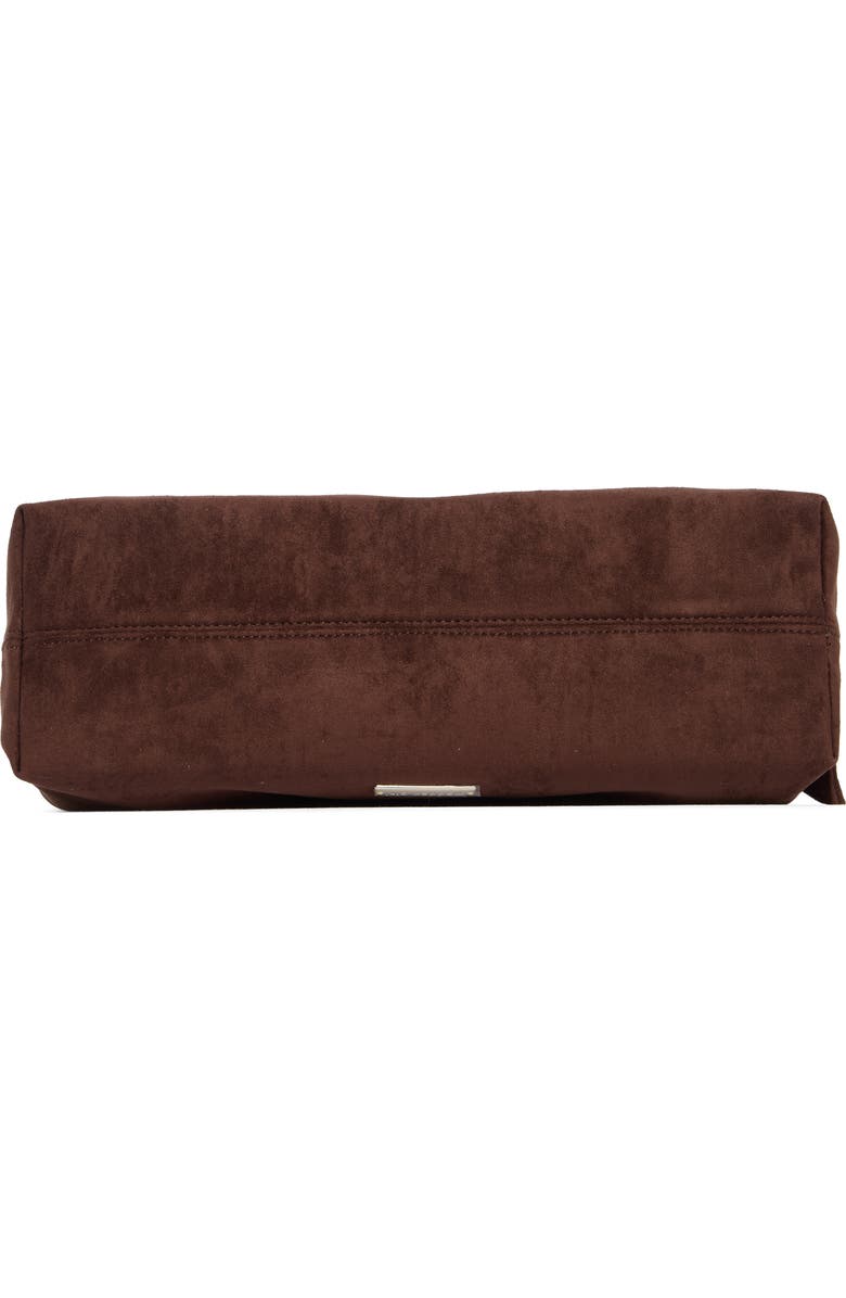 Madden Girl Faux Suede Shoulder Bag, Alternate, color, Brown