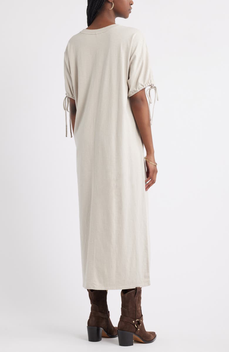 Treasure & Bond Drawstring Sleeve Knit Dress, Alternate, color, Grey Chateau