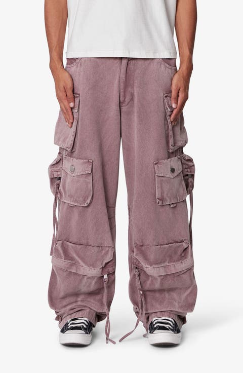 Washed Barrel Baggy Cargo Pants