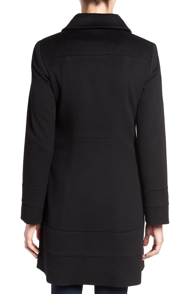 Fleurette Fit & Flare Wool Coat, Alternate, color, 