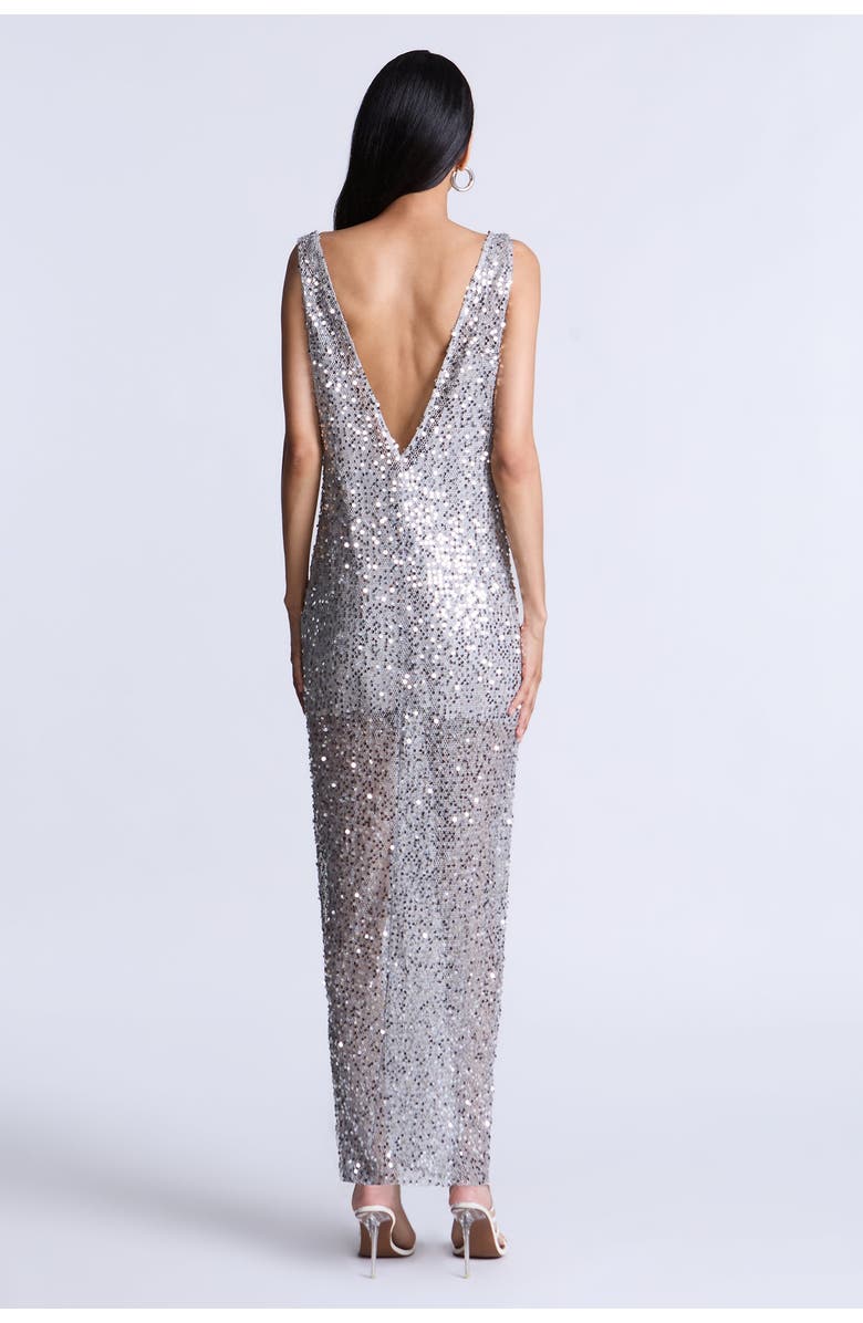 BCBG Maxazria Lorraine Gown, Alternate, color, Silver