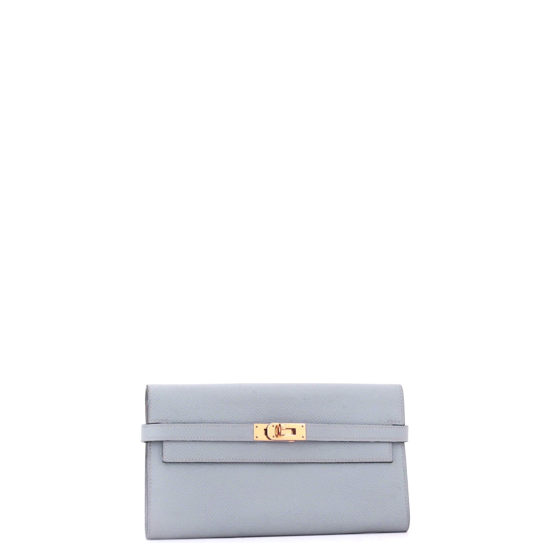 Kelly Wallet Epsom Long, Alternate, color, Blue