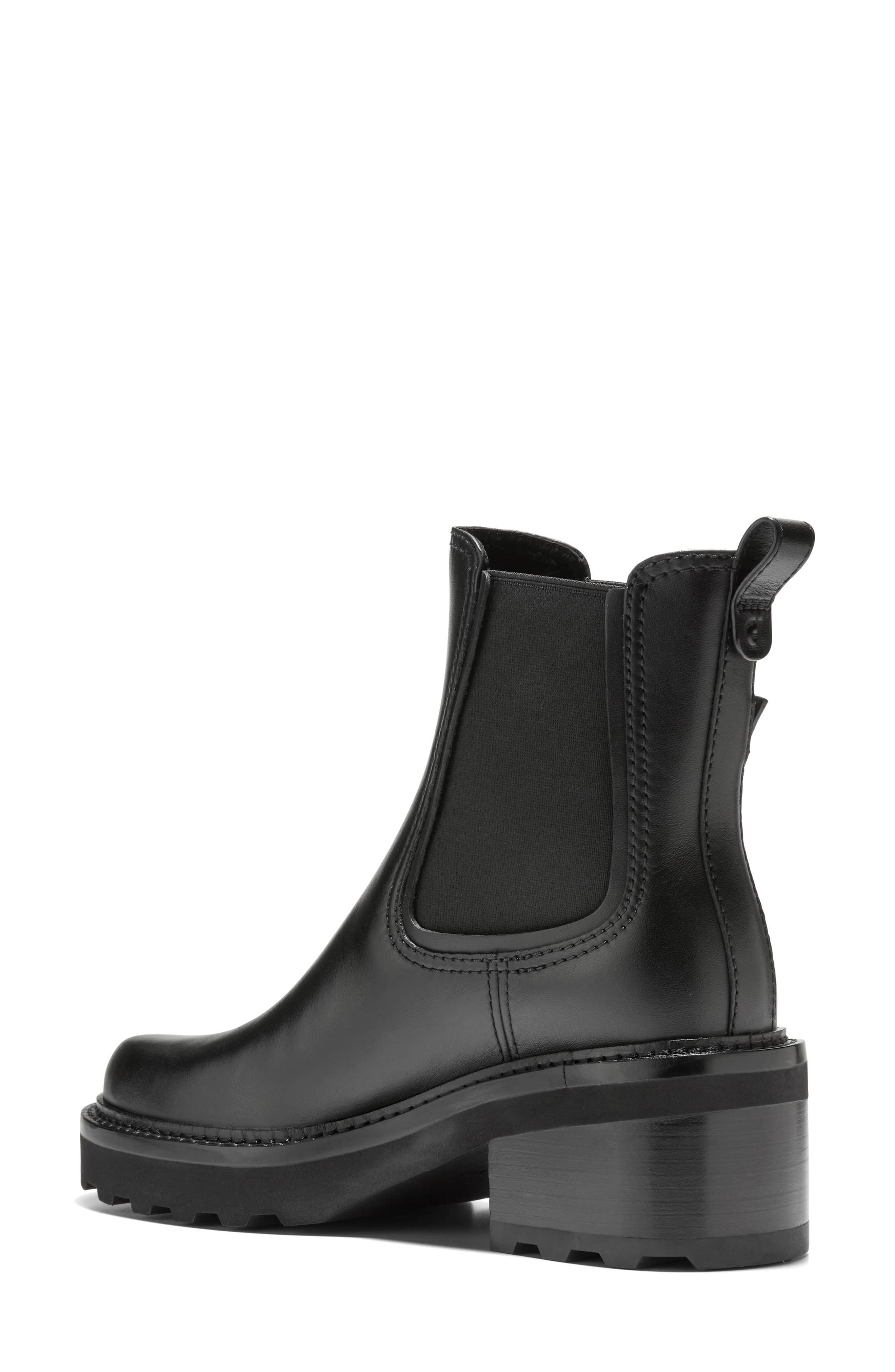 Cole Haan Shibley Waterproof Lug Bootie, Alternate, color, Black Leather