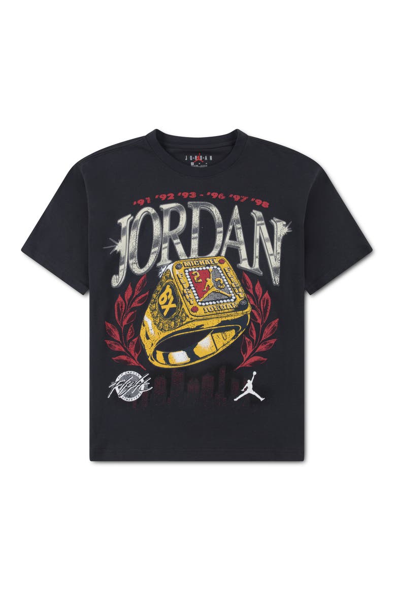 Kids' Skyline Rings Cotton Graphic T-Shirt, Main, color, OFF NOIR