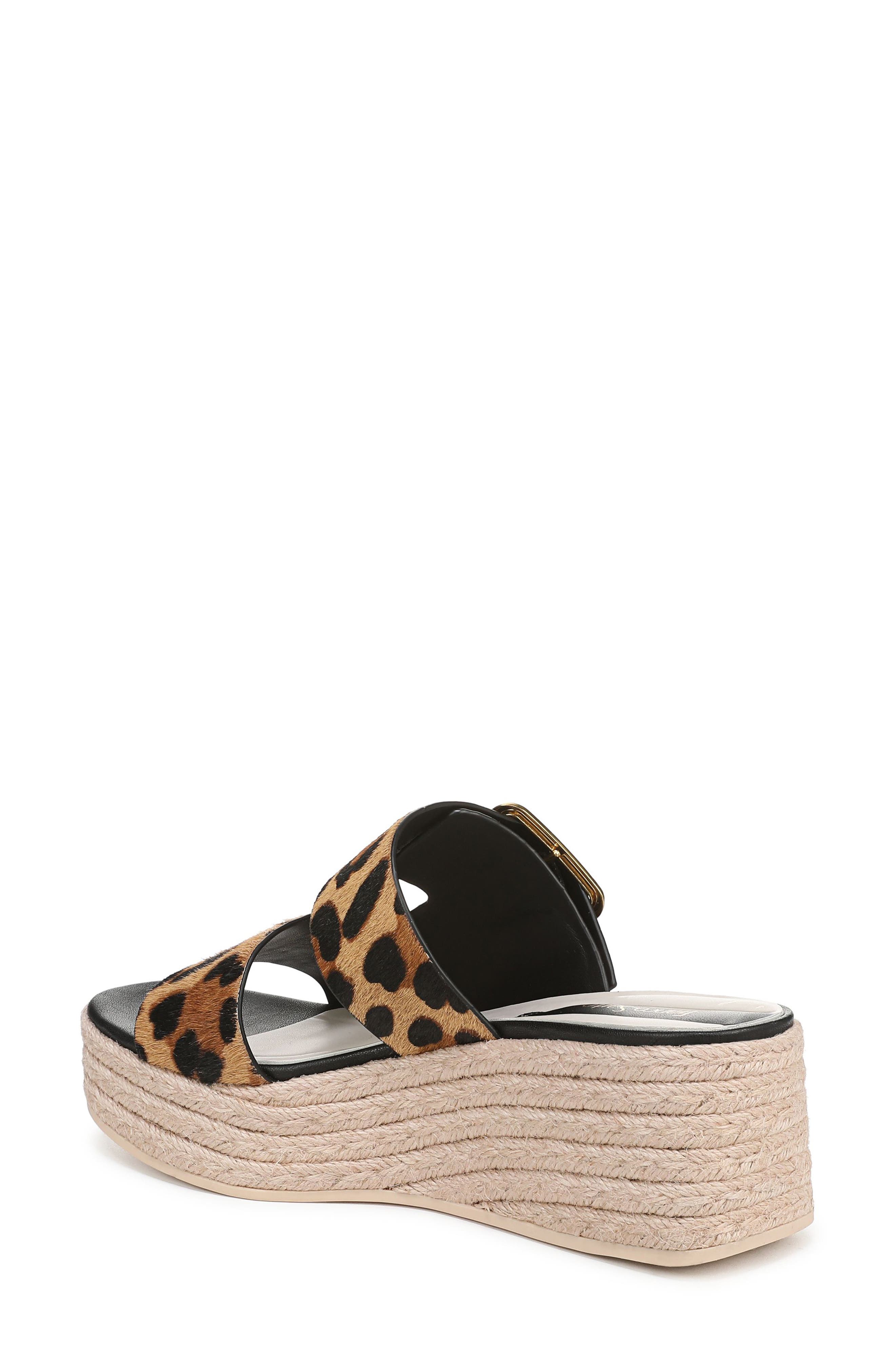 Franco Sarto Taziana Genuine Calf Hair Wedge Sandal, Alternate, color, 