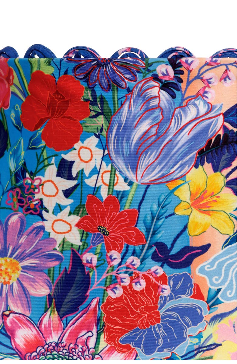 Agua Bendita Alicia Vessel High Waist Bikini Bottoms, Alternate, color, Blue