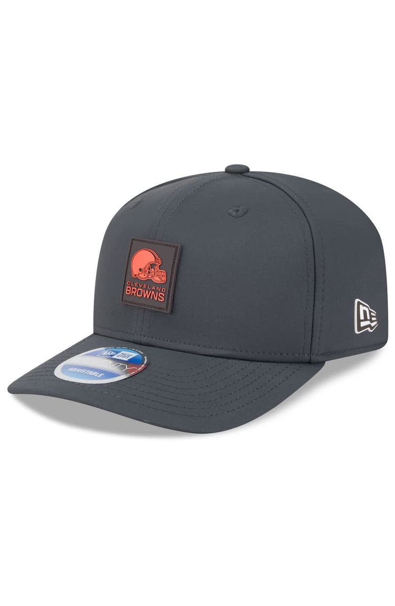 New Era Men's New Era Charcoal Cleveland Browns 2025 Sideline Cold Weather 9SEVENTY Adjustable Hat, Main, color, Charcoal