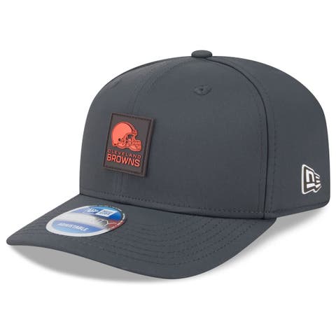 Men's New Era Charcoal Cleveland Browns 2025 Sideline Cold Weather 9SEVENTY Adjustable Hat