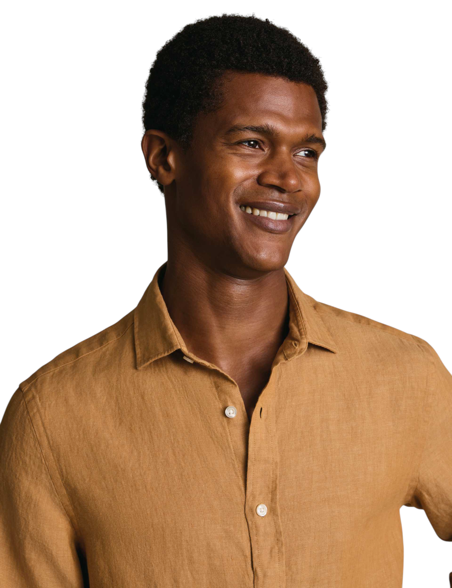 Plain Pure Linen Shirt - image 4