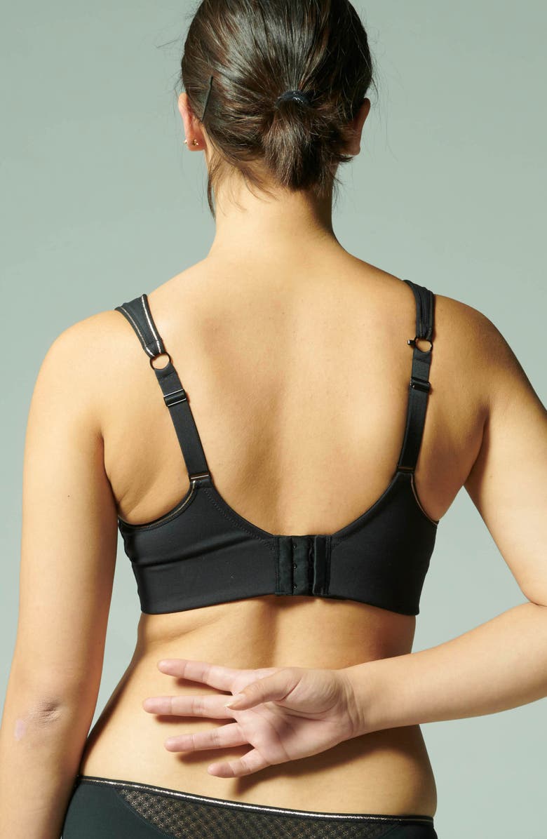 Simone Perele Harmony Underwire Sports Bra, Alternate, color, Black