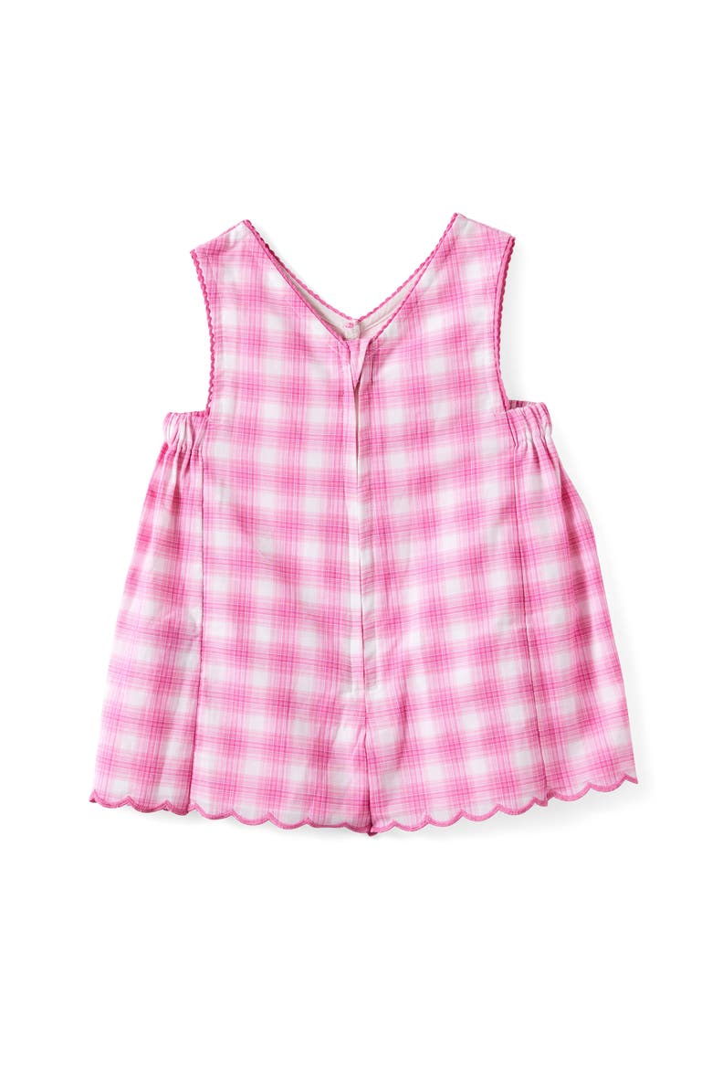 Yasmin Summer Playsuit, Alternate, color, Strawberry Milk Check