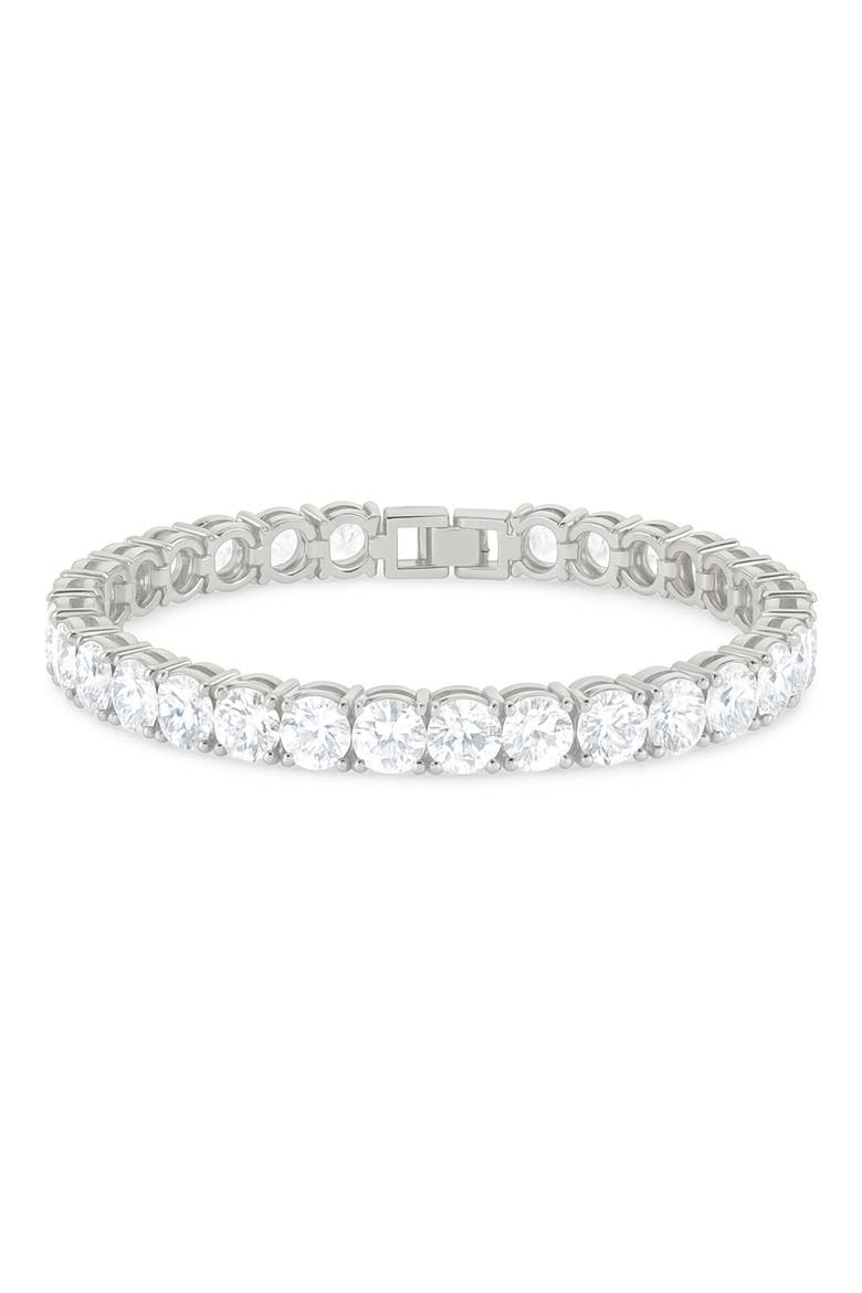 Round Cut Cubic Zirconia Tennis Bracelet video