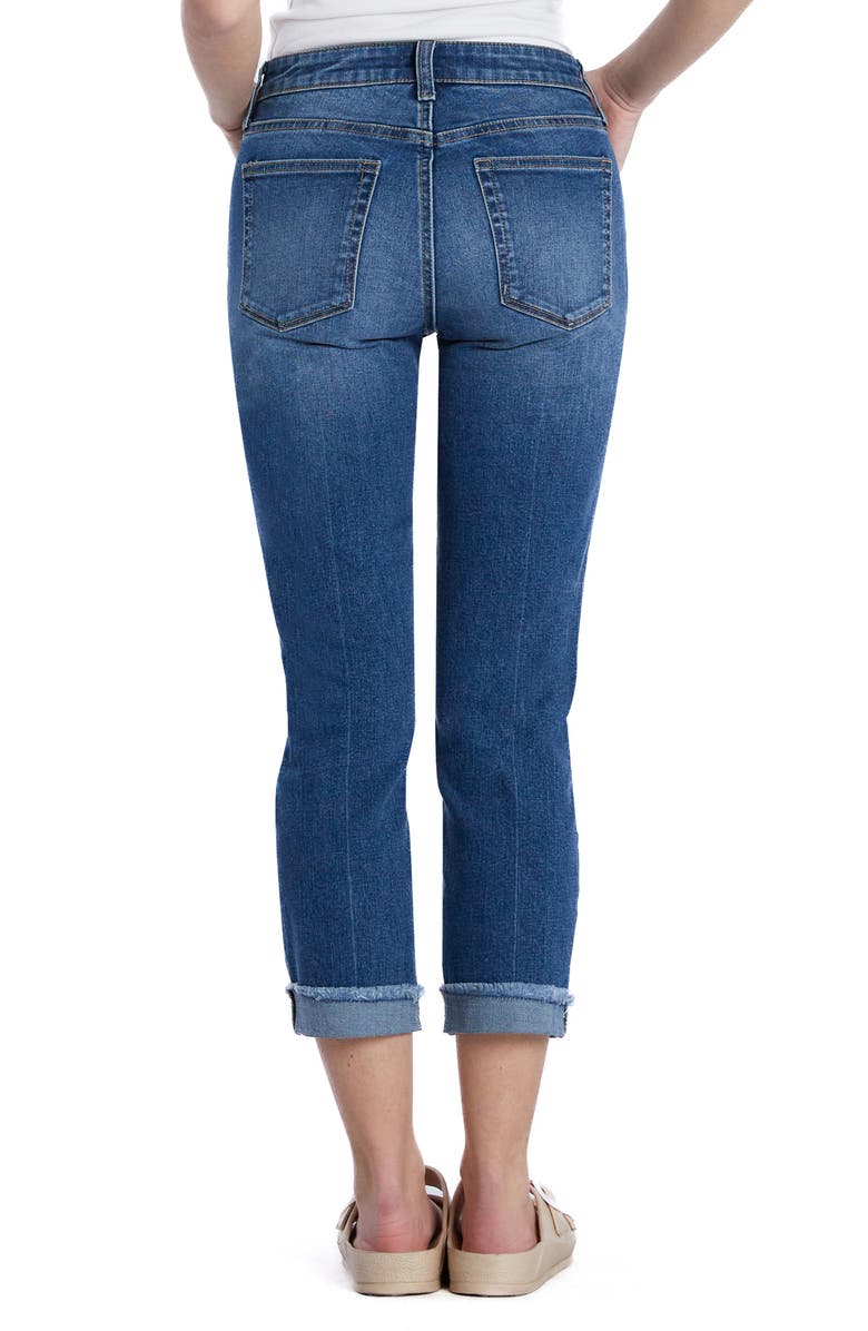 HINT OF BLU Brilliant High Waist Ankle Skinny Jeans, Alternate, color, Smart Blue