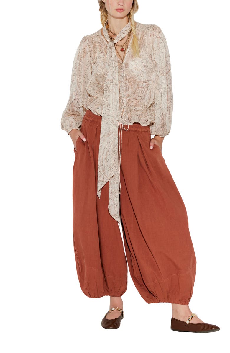 Free People Moonflower Balloon Pants, Alternate, color, Canyon Sunset
