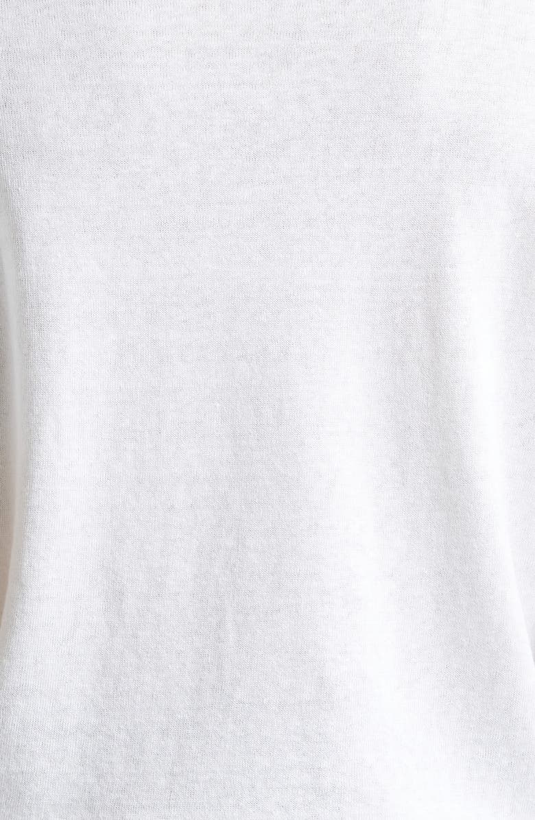 Thom Sweeney Skipper Linen & Cotton Polo, Alternate, color, White