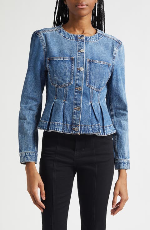 Zahara Peplum Denim Jacket