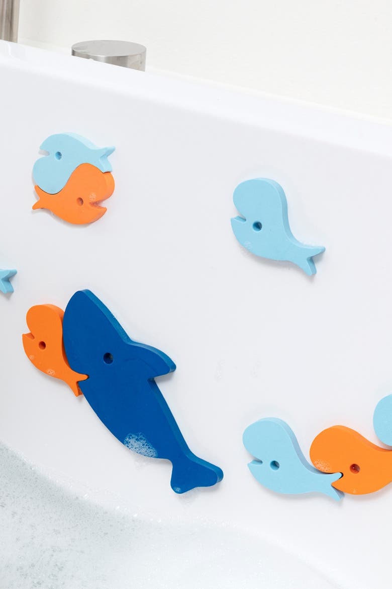 Bath Puzzle Shark Floating 3D Bath Toy Set, Alternate, color, Multi