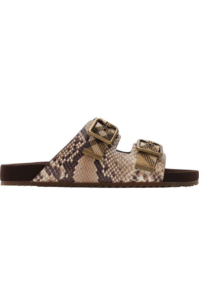 Burberry Urchin Snakeskin Embossed Slide Sandal, Main, color, Serpent