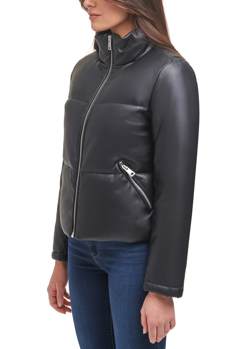Levi's<sup>®</sup> PU 307 Faux Leather Puffer Jacket, Alternate, color,