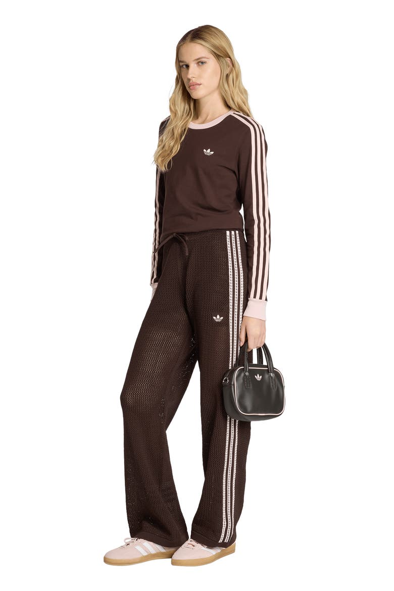 Firebird Open Knit Track Pants, Alternate, color, AURORA COFFEE/ /