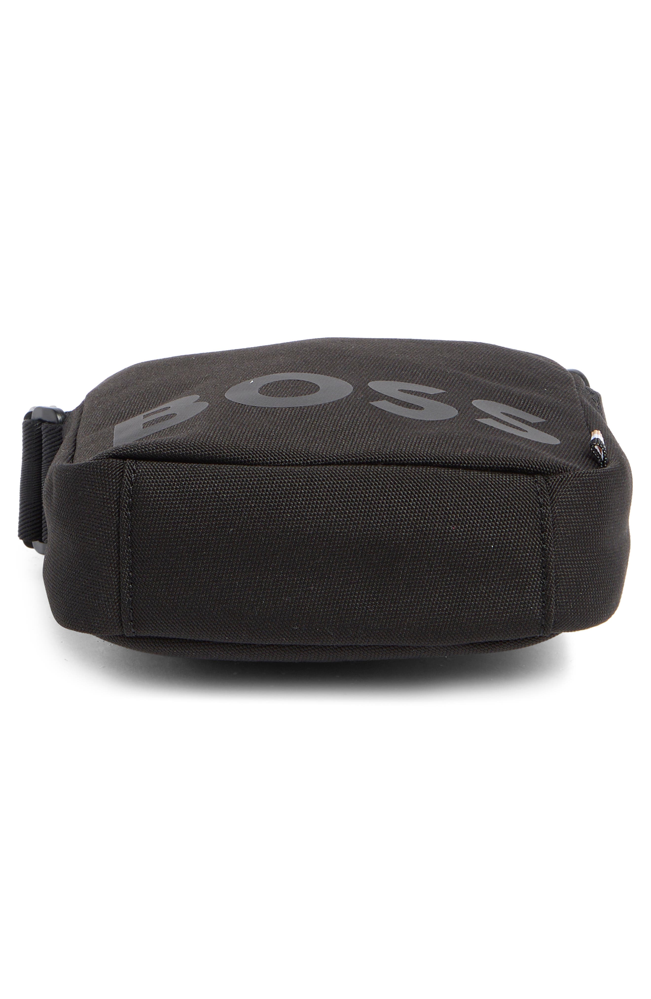 BOSS Pixel Logo Crossbody Bag, Alternate, color, Black