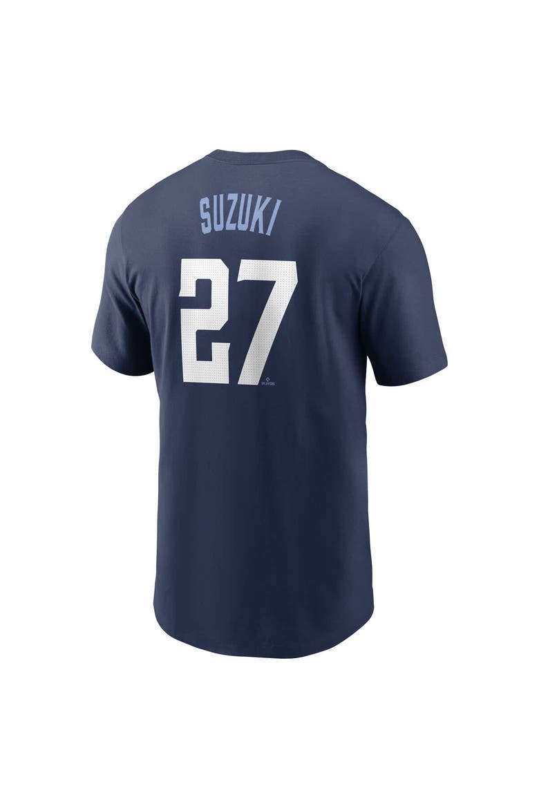 Men's Nike Seiya Suzuki Navy Chicago Cubs Fuse City Connect Name & Number T-Shirt, Alternate, color, Navy