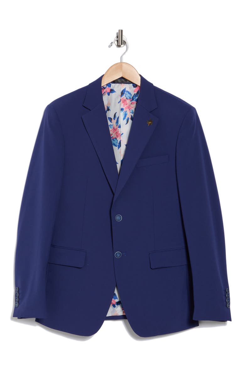 Slim Fit Stretch Blazer, Alternate, color, ROYAL