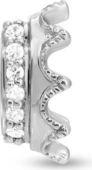 Adina Reyter Pavé Diamond Crown Mini Bead Charm