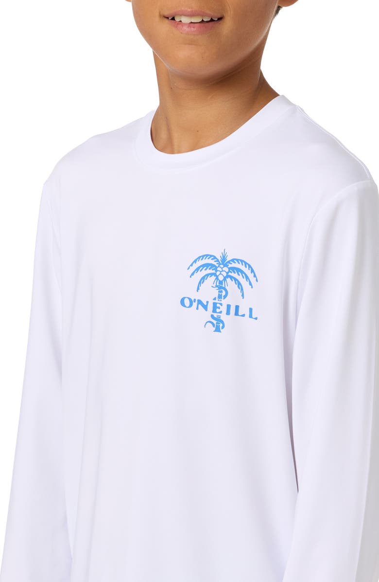O'Neill Kids' Surf Supply Long Sleeve Rashguard, Alternate, color, White