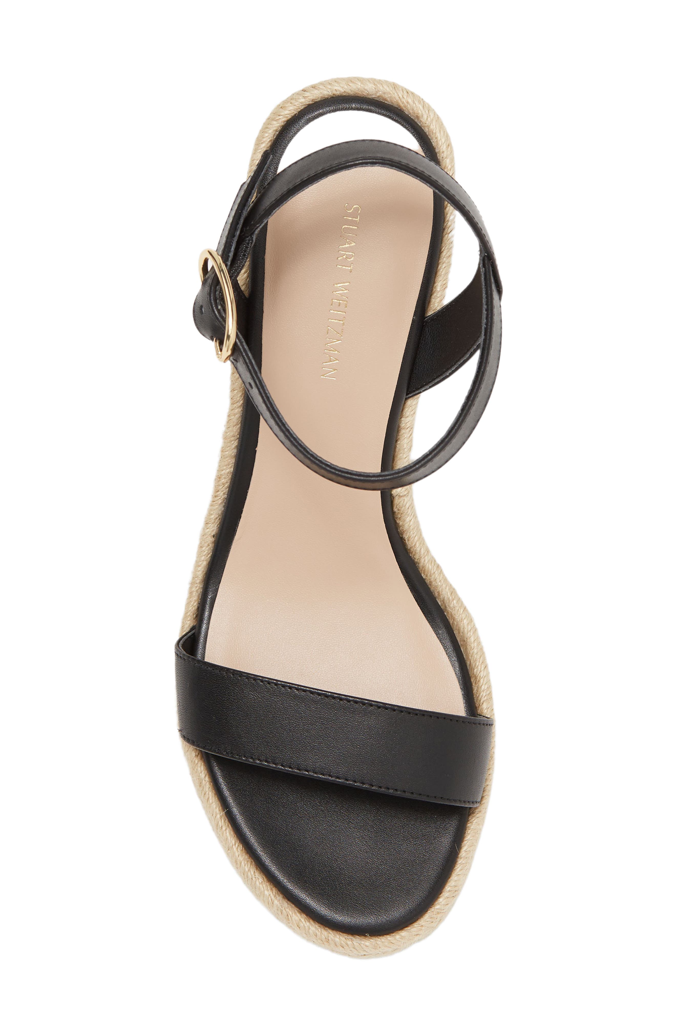 Stuart Weitzman Teddi Espadrille Wedge Heel Sandal, Alternate, color, 