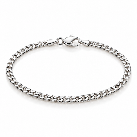 2mm Sterling Silver Curb Bracelet