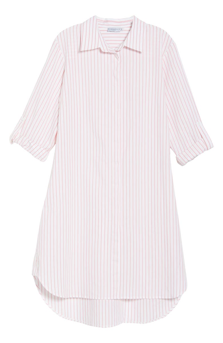 HARSHMAN Willow Stripe Long Sleeve Cotton & Linen Shirtdress, Alternate, color, 