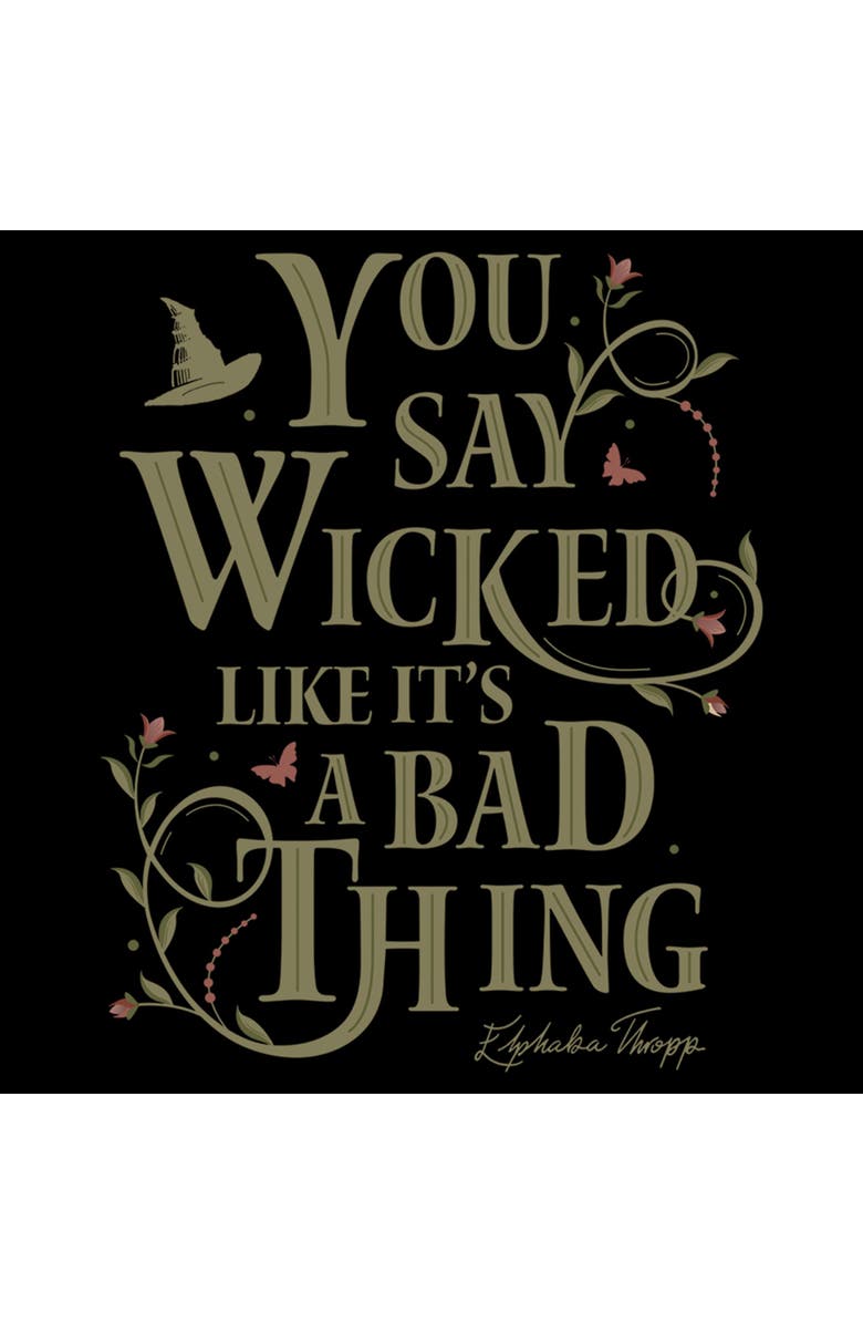 Wicked: For Good Junior's Wicked For Good You Say It Like It's a Bad Thing  Graphic T-Shirt, Alternate, color, Black