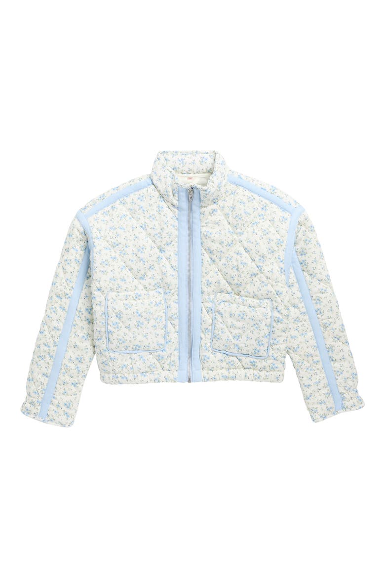 Kids' Quilted Floral Jacket, Main, color, SPRING SPROUTS