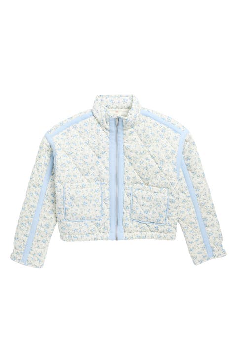 Kids' Quilted Floral Jacket