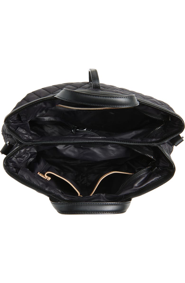 MZ Wallace Medium Astor Diamond Quilted Top Handle Bag, Alternate, color, Black