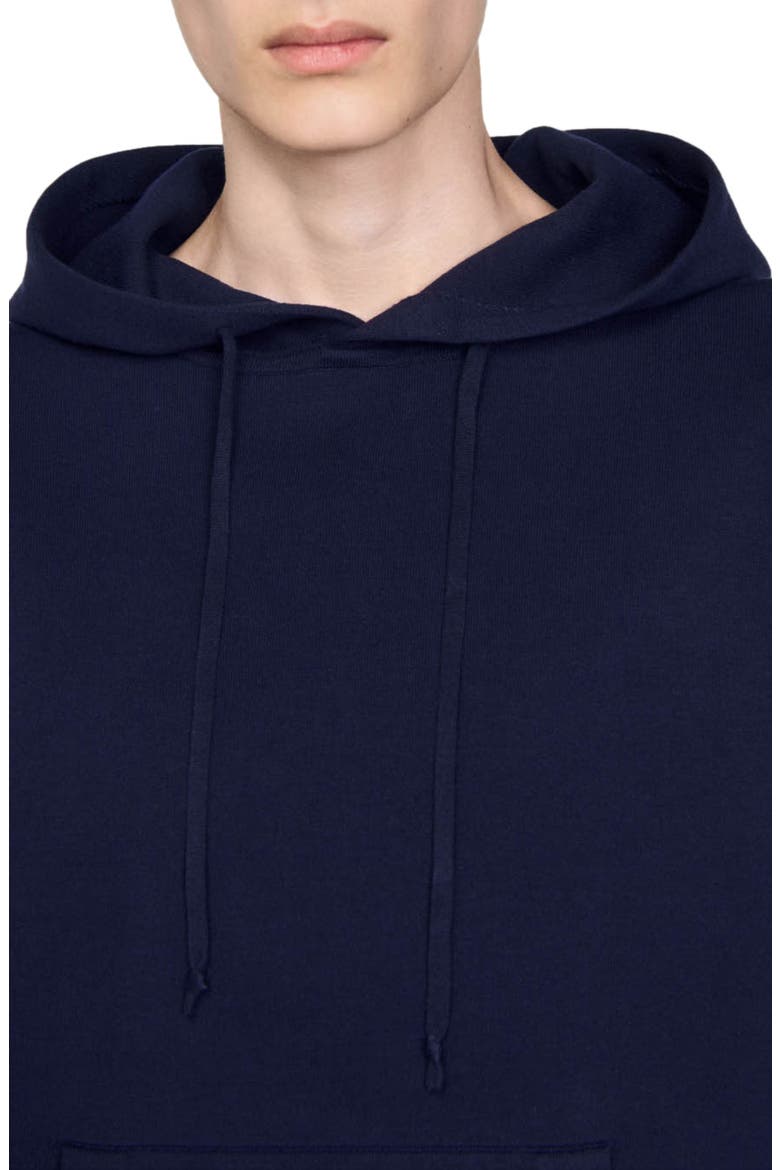Knit hoodie, Alternate, color, Navy blue