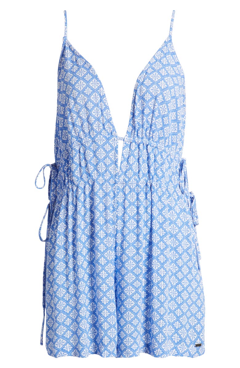 Rip Curl San Carlos Plunge Cover-Up Romper, Alternate, color, 