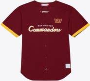 Mitchell & Ness Men's Mitchell & Ness Burgundy Washington Commanders Head Coach Mesh Full-Button Fashion Jersey