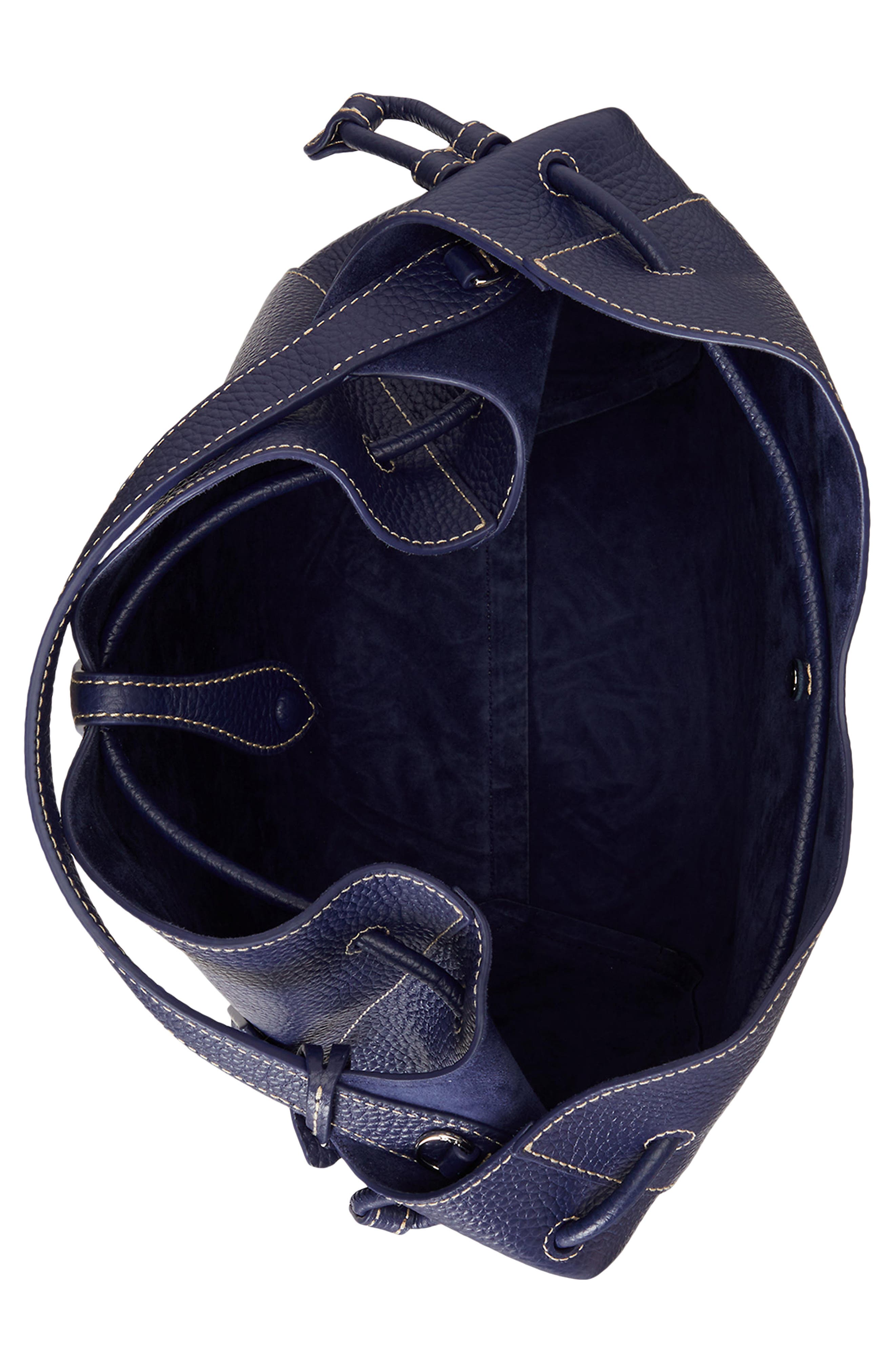 Polo Ralph Lauren Small Polo Play Pebble Leather Crossbody Tote, Alternate, color, Ink
