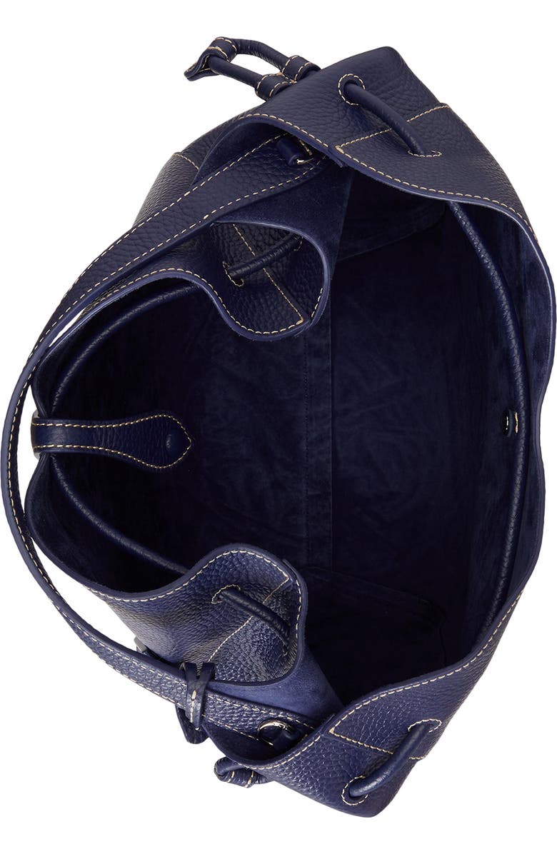 Polo Ralph Lauren Small Polo Play Pebble Leather Crossbody Tote, Alternate, color, Ink